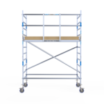 Rolsteiger Alumexx Light 135x250 4,2m werkhoogte tegen de gevel