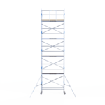 Rolsteiger Alumexx Light 90x250 10,2m werkhoogte tegen de gevel