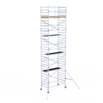 Rolsteiger Alumexx Light 135x250 10,2m werkhoogte tegen de gevel