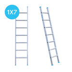 Eurostairs Ladder enkel recht 1x7 sporten