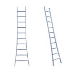 Eurostairs Ladder enkel uitgebogen 1x10 sporten