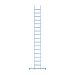 Eurostairs Ladder enkel recht 1x16 sporten