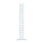 Eurostairs Ladder enkel recht 1x20 sporten