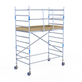 Rolsteiger Alumexx Light 135x250 4,2m werkhoogte tegen de gevel