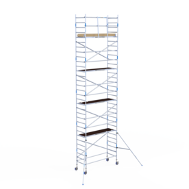 Rolsteiger Alumexx Light 90x250 10,2m werkhoogte tegen de gevel