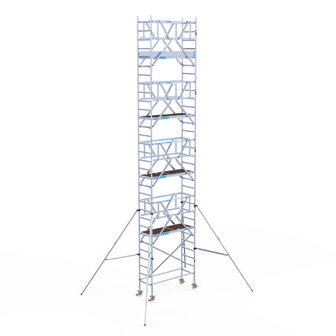 Rolsteiger Standaard 75x190 10,2m werkhoogte carbon vloer + dubbele voorloopleuning