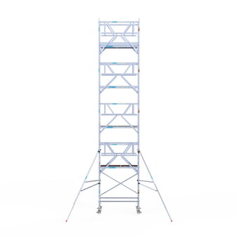 Rolsteiger Standaard 90x190 10,2m werkhoogte carbon vloer + dubbele voorloopleuning