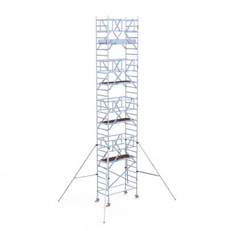 Rolsteiger Standaard 90x190 10,2m werkhoogte carbon vloer + dubbele voorloopleuning