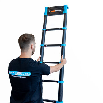 Telescoopladder Black &#039;n Blue Professioneel 3,8 meter met softclose