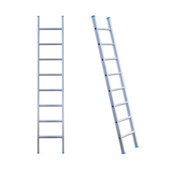 Eurostairs Ladder enkel recht 1x8 sporten