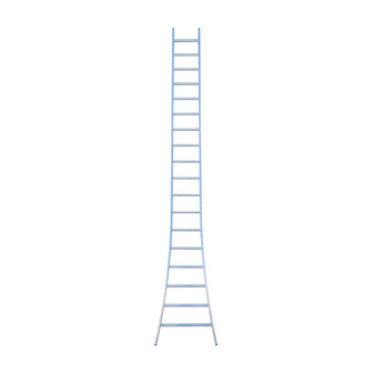 Eurostairs Ladder enkel uitgebogen 1x18 sporten