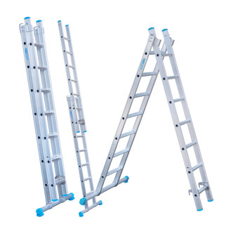 Eurostairs Reform ladder dubbel recht 2x7 sporten