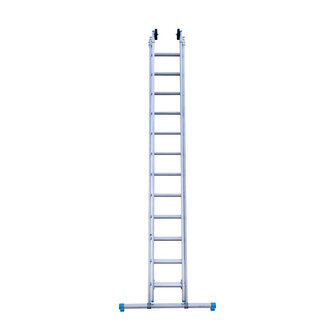 Eurostairs Reform ladder dubbel recht 2x12 sporten + gevelrollen