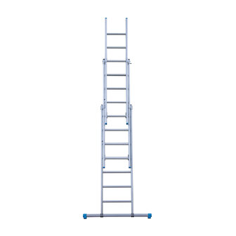 Eurostairs Reform ladder driedelig recht 3x7 sporten