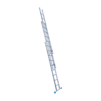 Eurostairs Reform ladder driedelig recht 3x9 sporten