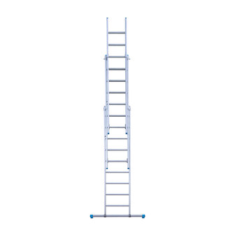 Eurostairs Reform ladder driedelig recht 3x9 sporten