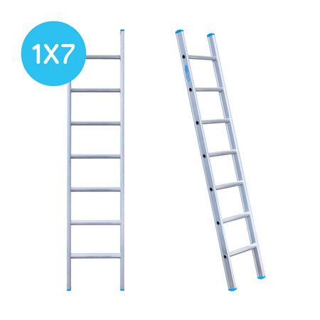 Eurostairs Ladder enkel recht 1x7 sporten