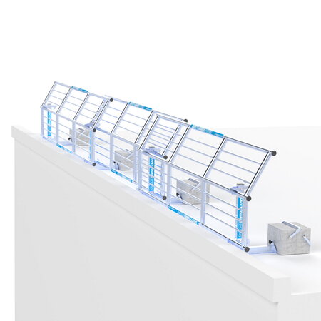 SGS Slim Plus dakrandbeveiliging 9 mtr complete set plat dak