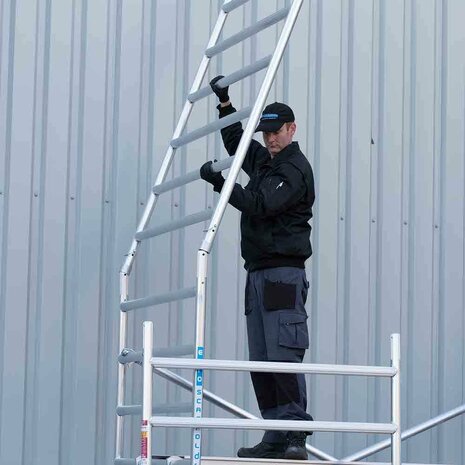 Rolsteiger Standaard 135x250 4,2m werkhoogte enkele voorloopleuning