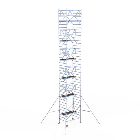 Rolsteiger Standaard 135x190 13,2m werkhoogte carbon vloer dubbele voorloopleuning