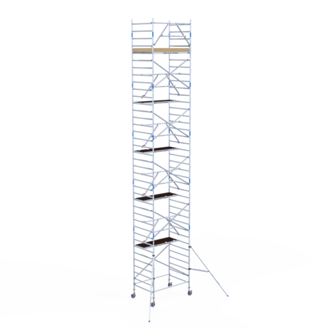 Rolsteiger Alumexx Extra 135x190 12,2m werkhoogte tegen de gevel