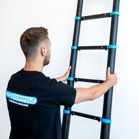 Telescoopladder Black 'n Blue Professioneel 3,8 meter met softclose