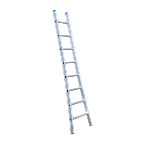 Eurostairs Ladder enkel uitgebogen 1x8 sporten