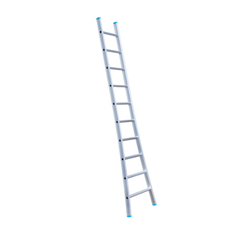 Eurostairs Ladder enkel uitgebogen 1x10 sporten