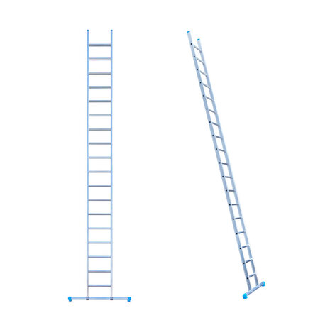 Eurostairs Ladder enkel recht 1x18 sporten