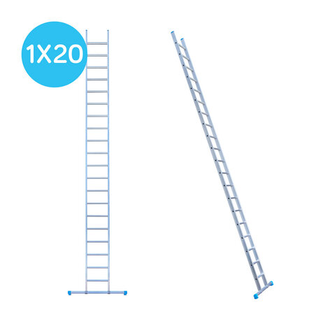 Eurostairs Ladder enkel recht 1x20 sporten