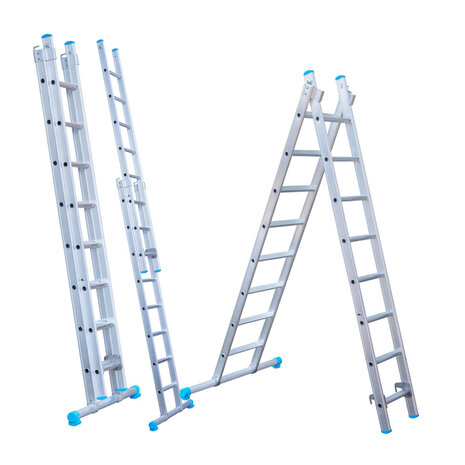 Eurostairs Reform ladder dubbel recht 2x8 sporten