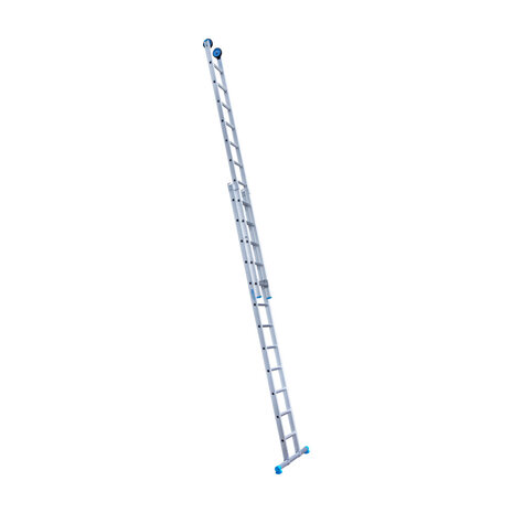 Eurostairs Reform ladder dubbel recht 2x12 sporten + gevelrollen