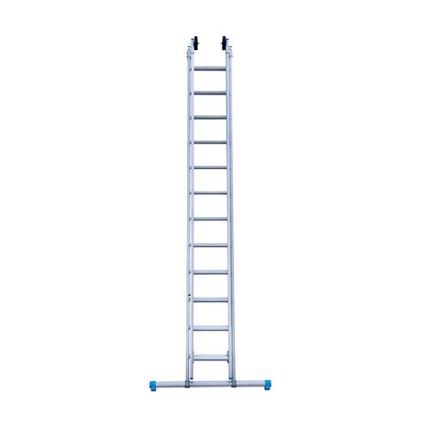 Eurostairs Reform ladder dubbel recht 2x12 sporten + gevelrollen