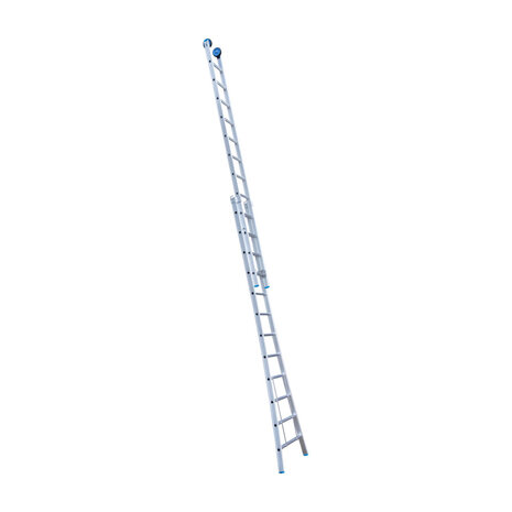 Eurostairs Reform ladder dubbel uitgebogen 2x12 sporten + gevelrollen