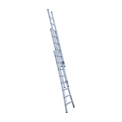 Eurostairs Reform ladder driedelig uitgebogen 3x8 sporten