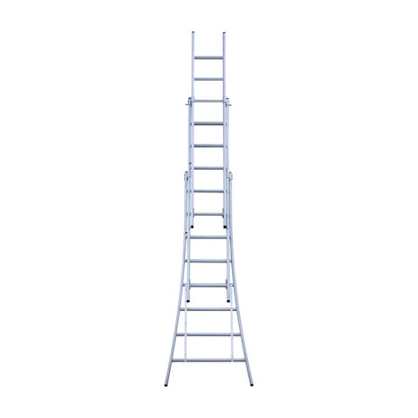 Eurostairs Reform ladder driedelig uitgebogen 3x8 sporten