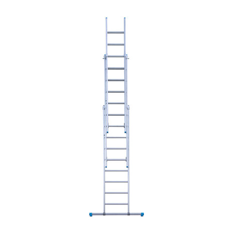 Eurostairs Reform ladder driedelig recht 3x9 sporten