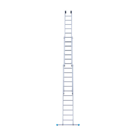 Eurostairs Reform ladder driedelig recht 3x12 sporten + gevelrollen