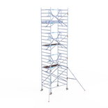 Rolsteiger Standaard 135x190 8,2m werkhoogte carbon vloer + enkele voorloopleuning