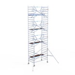 Rolsteiger Standaard 135x250 9,2m werkhoogte carbon vloer + enkele voorloopleuning