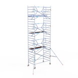 Rolsteiger Standaard 135x250 8,2m werkhoogte carbon vloer + enkele voorloopleuning