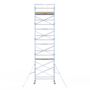 Rolsteiger Alumexx Light 135x250 11,2m werkhoogte tegen de gevel