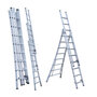 Eurostairs Reform ladder driedelig uitgebogen 3x8 sporten