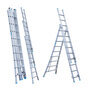 Eurostairs Reform ladder driedelig uitgebogen 3x9 sporten