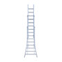 Eurostairs Reform ladder driedelig uitgebogen 3x9 sporten