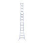 Eurostairs Reform ladder driedelig uitgebogen 3x10 sporten + gevelrollen