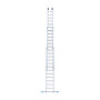 Eurostairs Reform ladder driedelig recht 3x12 sporten + gevelrollen