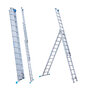 Eurostairs Reform ladder driedelig recht 3x12 sporten + gevelrollen