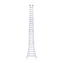 Eurostairs Reform ladder driedelig uitgebogen 3x12 sporten + gevelrollen